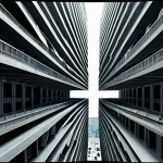 A visually complex and surreal cityscape, reminiscent of Christopher Nolan's "Inception" and "Tenet." Buildings fold and twist unnaturally, while elements of time inversion are subtly integrated, showing motion in reverse or paradoxical arrangements. The scene should feel like a mind-bending puzzle, with a touch of elegant chaos, reflecting the cognitive challenge of his non-linear narratives. Emphasize intricate details and a sophisticated, slightly disorienting aesthetic.